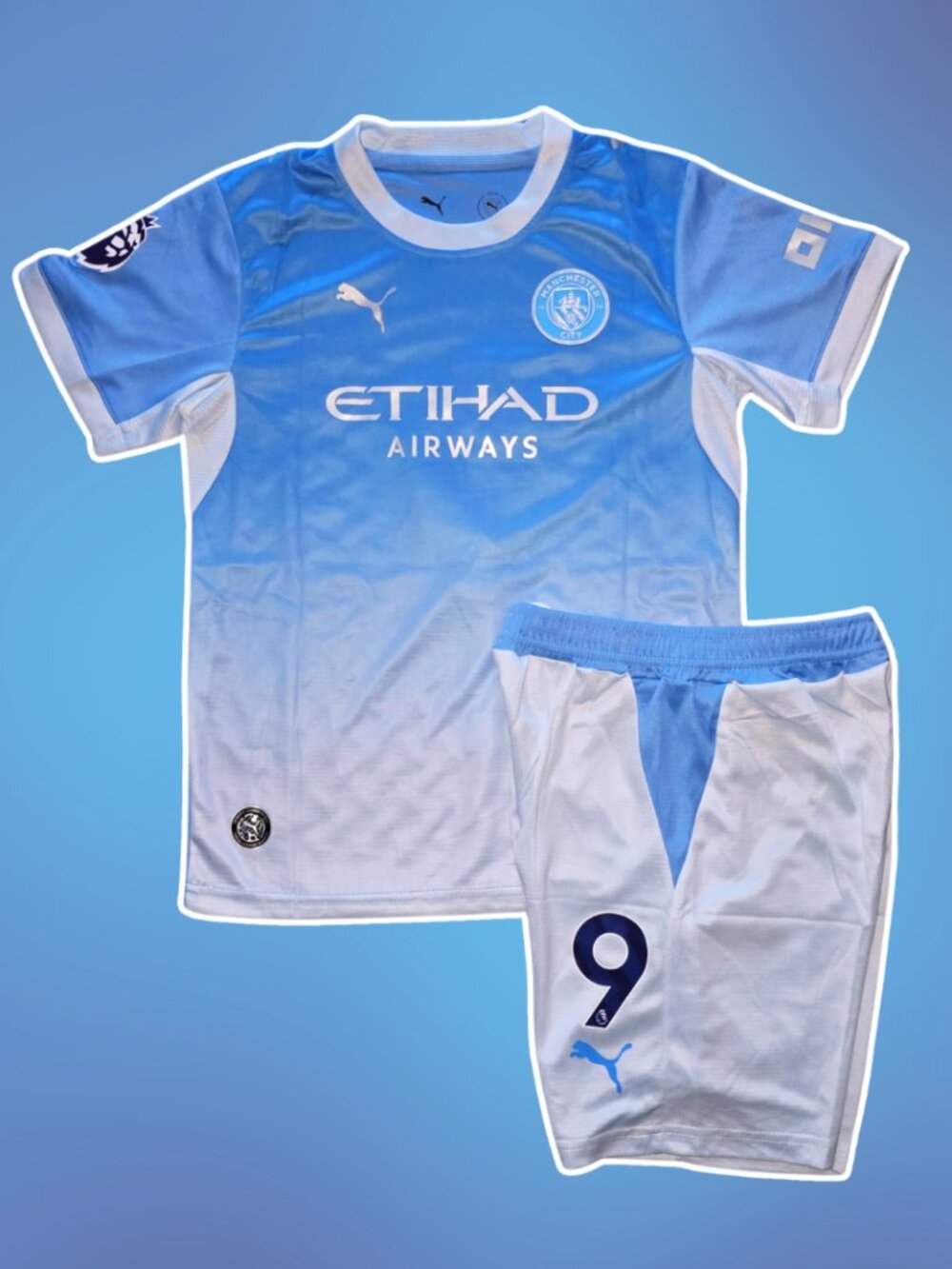 🩵 ManCity 2026/2027 Home Kid's #9 Haaland